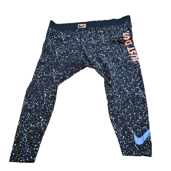 Nike Women's Sportswear Plus Size Leg-A-See High Waisted Leggings 3xl black pink - Picture 6 of 11